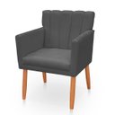 Ver imagem 3 de Kit 2 Poltrona Cadeira para Sala Confortável e Reforçada Carol Suede