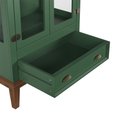 Ver imagem 4 de Mini Cristaleira de Madeira Maciça 2 portas - Verde