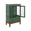 Ver imagem 3 de Mini Cristaleira de Madeira Maciça 2 portas - Verde