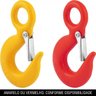 Gancho de aço com olhal 10 tonelada 5/16" com trava Vonder - 1