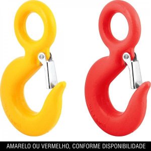Gancho de aço com olhal 30 toneladas 1/2" com trava Vonder