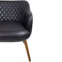 Ver imagem 3 de Kit 2 Poltronas Jade Pés Palito Corano Black - Casaepoltrona