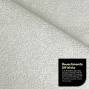 Ver imagem 4 de Kit Poltrona e Sofá Bloom 220cm 03 Lugares com Pés de Madeira Bouclê Off White - Desk Design