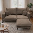 Ver imagem 7 de Chaise Modular Boma 60x70x40cm Boucle Marrom Sofá Inbox