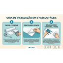 Ver imagem 3 de Papel de Parede Adesivo Lousa Quadro Branco + Caneta Brinde 45x200cm Autocolante Infantil Escritório