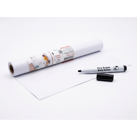 Papel de Parede Adesivo Lousa Quadro Branco + Caneta Brinde 45x200cm Autocolante Infantil Escritório