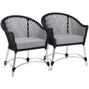 Ver imagem 1 de 2 Poltronas Chile em Corda Náutica Alumínio Trama Original