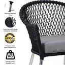 Ver imagem 4 de 2 Poltronas Chile em Corda Náutica Alumínio Trama Original