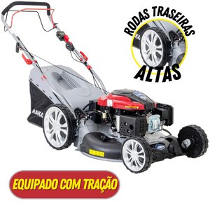 Carrinho De Cortar Grama Nakashi LR225TE À Gasolina 4 Tempos 196cc Com Partida Elétrica