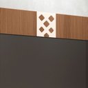 Ver imagem 5 de Painel Tv 47 Pol 120cm Suspenso com Nicho Form Off/castanho - Hb Móveis