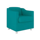 Ver imagem 4 de Kit 8 Poltronas Bia Decorativa Reforçada Recepção Clinica Salão Sala de Estar Suede:azul Tifany