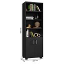 Ver imagem 6 de Kit Livreiro 2 Portas Pequenas Livreiro 5 Prateleiras Office Preto
