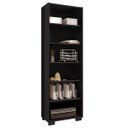 Ver imagem 2 de Kit Livreiro 2 Portas Pequenas Livreiro 5 Prateleiras Office Preto