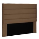 Ver imagem 1 de Cabeceira Estofada Cama Box Casal 140cm Suede Caramelo