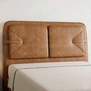 Ver imagem 2 de Cabeceira Cama Queen 160cm Nalu Sintético Caramelo Z37 - Mpozenato