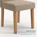 Ver imagem 7 de Conjunto de Mesa de Jantar 4 Lugares Lyra em MDF 120x80cm Cinamomo e Off White