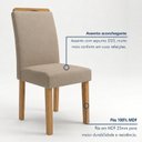 Ver imagem 6 de Conjunto de Mesa de Jantar 4 Lugares Lyra em MDF 120x80cm Cinamomo e Off White