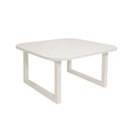 Ver imagem 3 de Mesa de Centro Lateral de Apoio para Sala Estar Square Off White Laca