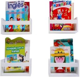 Prateleira Porta Livros Quarto de Bebê Montessoriano 30cm - 2
