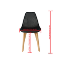 Ver imagem 3 de Cadeira Charles Eames Colmeia Solid Wood 131ppf Preto