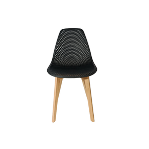Cadeira Charles Eames Colmeia Solid Wood 131ppf Preto