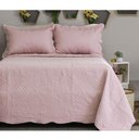 Ver imagem 2 de Kit Colcha Cobre Leito New Every Day Casal Amsterda Rose Cristal Sonhare Sultan