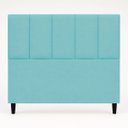 Ver imagem 5 de Cabeceira Classic Casal 140cm para Quarto Cama Decorativa Moderna Elegante Suede Azul Turquesa