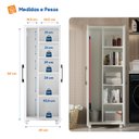 Ver imagem 4 de Armário Multiuso para Área de Serviço 2 Portas Arezzo