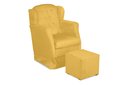 Ver imagem 1 de Puff e Poltrona Amamentação Balanço Quarto Baby Suede Mostarda - Incasa Decor
