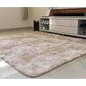 Tapete Muito Peludo Luxo 2.00x2.40 Bege com Marrom Claro - 1