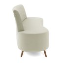 Ver imagem 7 de Sofá Living Decorativo 2 Lugares 1,35m Katara Bege Claro Veludo G33 - Gran Belo