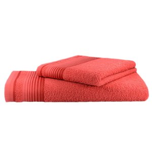 Kit Toalha Karisma Banho e Rosto Perfeito Estilo Vermelho