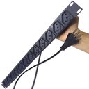 Ver imagem 3 de Régua de 12 Tomadas 10a com Caixa de Metal Padrão 19 para Extensão Rack Cftv
