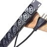Régua de 12 Tomadas 10a com Caixa de Metal Padrão 19 para Extensão Rack Cftv - 5