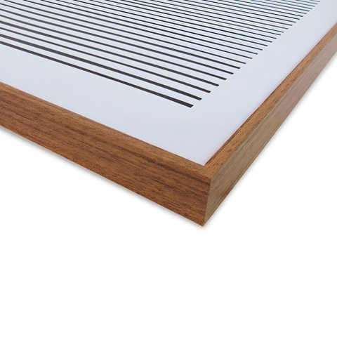 Quadro Decorativo Linhas Modernas Minimalistas I com Moldura Filete