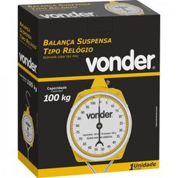 Balança Suspensa Tipo Relógio Capacidade 100kg Com Gancho Vonder Balança De Precisão Portátil - 2