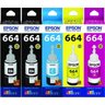 Kit 5 Tintas Epson Original L395 L375 L365 L220 L4 - 2