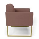 Ver imagem 4 de Poltrona Base Industrial Dourado Marisa Veludo D03 - D?rossi