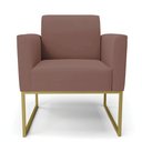 Ver imagem 3 de Poltrona Base Industrial Dourado Marisa Veludo D03 - D?rossi