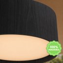 Ver imagem 5 de Plafon Redondo Madeira Preto 40cm - Preto