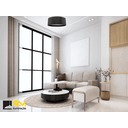 Ver imagem 4 de Plafon Redondo Madeira Preto 40cm - Preto