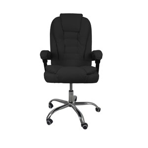Cadeira de Escritório Presidente Reclinável Ergonômica - Preto