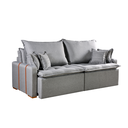 Ver imagem 1 de Sofa Orfeu 1.80 Nobly Veludo Cinza