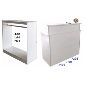 Balcão Arara Roupas + Balcão De Atendimento
