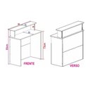 Ver imagem 7 de Balcão Arara Roupas + Balcão De Atendimento