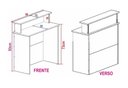Ver imagem 7 de Balcão Arara Roupas + Balcão De Atendimento