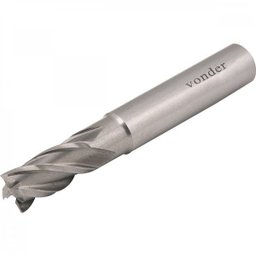 Fresa de topo em aço rápido com 4 cortes DIN 844A 140 mm Vonder - 1