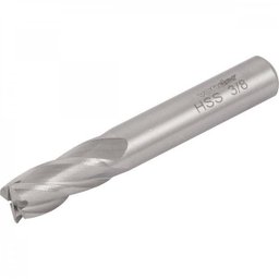 Fresa de topo em aço rápido com 4 cortes 1/4" Vonder - 1