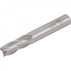 Fresa de topo em aço rápido com 4 cortes 1/4" Vonder