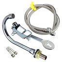 Ver imagem 3 de Torneira Valvula Pedal sem Maos Kit 10 Uni Acionamento Pes Hospital Clinica Laboratorio Banheiro